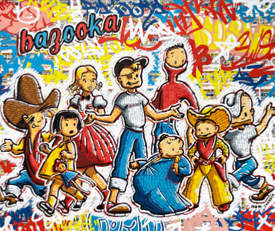 Thumbnail of Matt Chessco's graffiti-style Bazooka Joe art